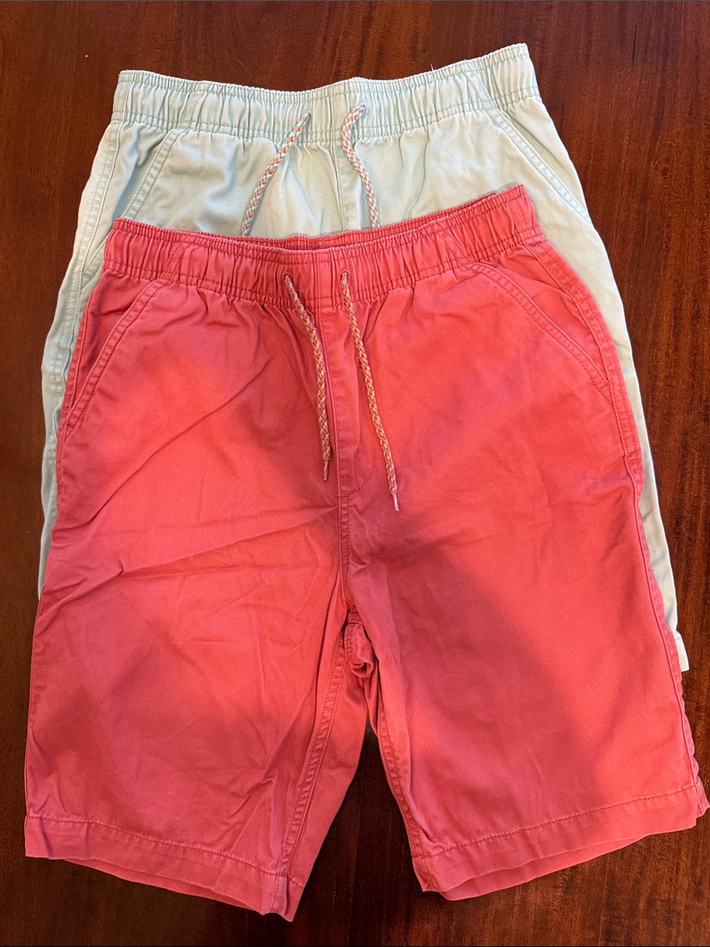 First Wave Coral and Light Mint Pull-On Shorts - 2 Pack